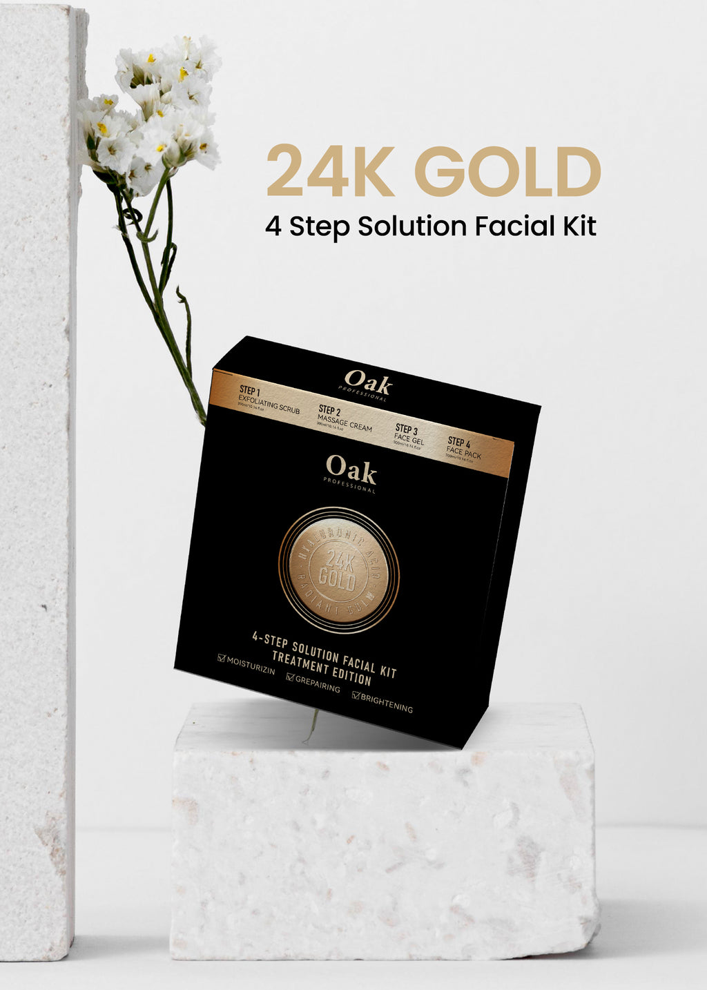 Oak Professional 24K Gold Facial Kit